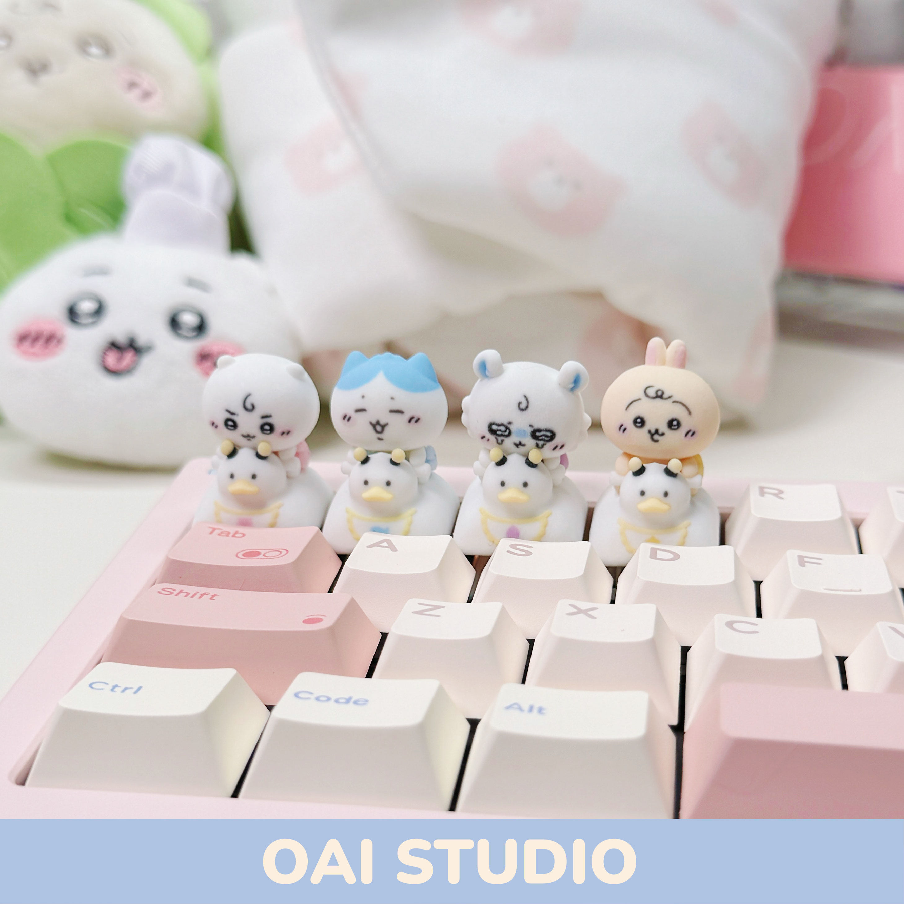 Keycap Artisan Anime - Leuke Momonga Chiikawa Serie Q versie