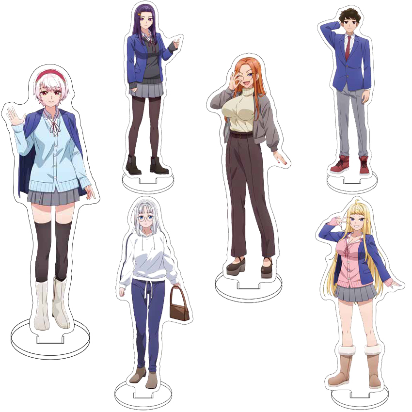 Anime Merchandise Accessories - 16CM Acryl Figuurstandaard Anime Hokkaido Gals