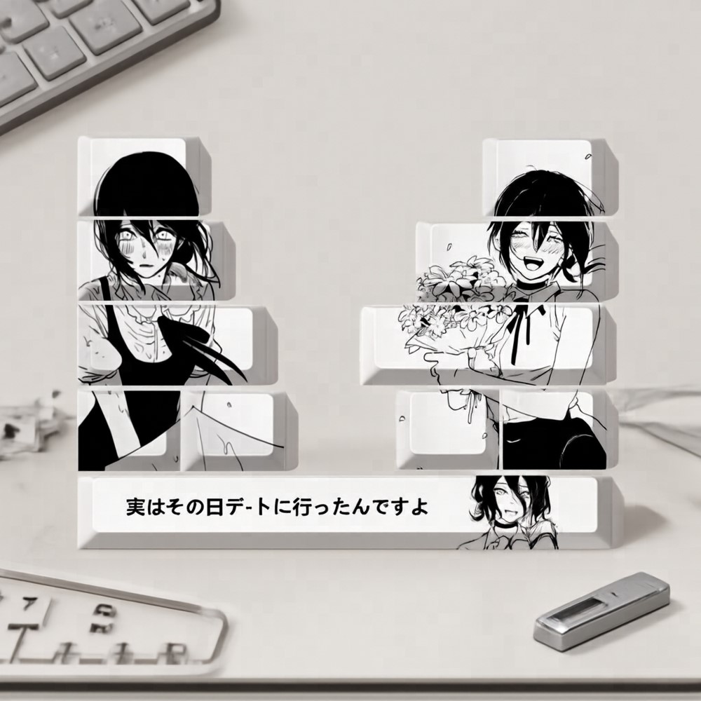 Keycap Artisan Anime - 11 Key/set Chainsaw Man Anime Keycap
