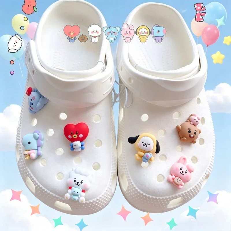 Anime Merchandise Accessories - Hot BT21 cartoon schattige schoenbedeltjes kawaii