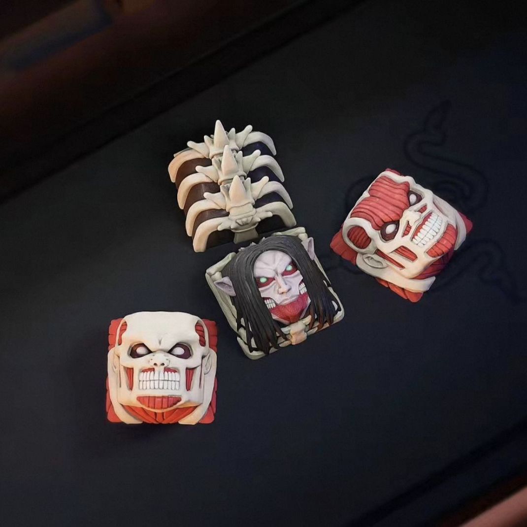 NIEUWE Attack on Titan Co bran - Keycap Artisan Anime recensie en prijs