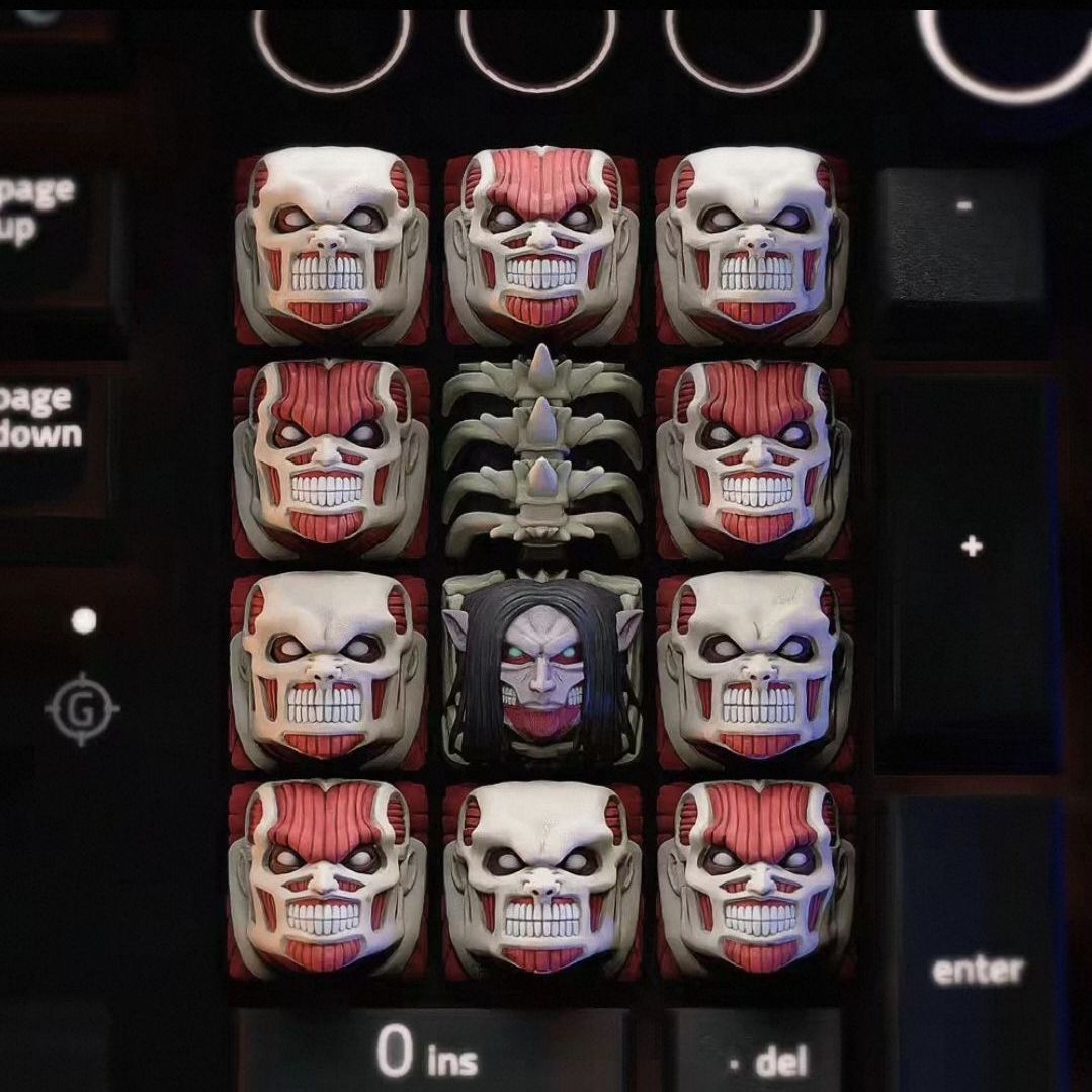 NIEUWE Attack on Titan Co bran - Keycap Artisan Anime recensie en prijs