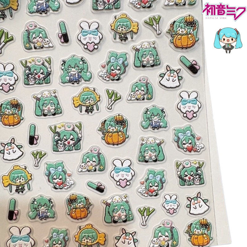 Leuke Hatsune Miku-nagelsticke - Anime Merchandise Nepal recensie en prijs