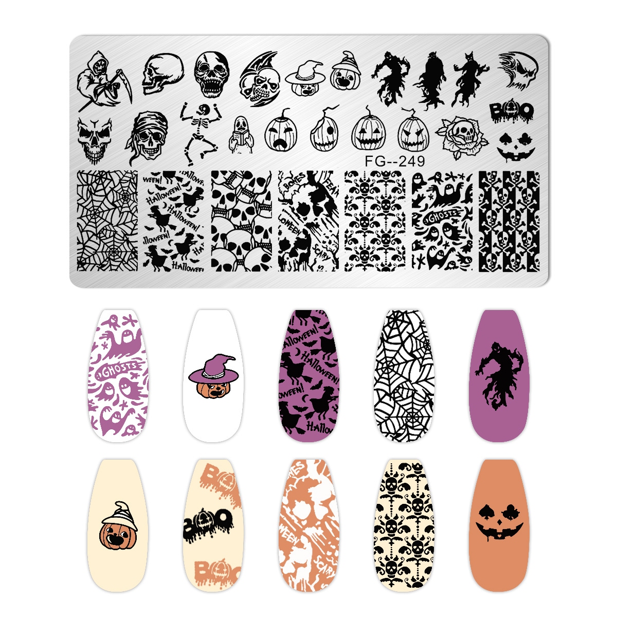 Cartoon Halloween Nail Art Ste - Anime Merchandise Nepal recensie en prijs